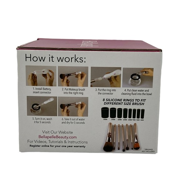 Makeup Brush Cleaner & Dryer Silicone Makeup Brush Cleaning Mat Set & Brush Egg - Picture 3 of 4